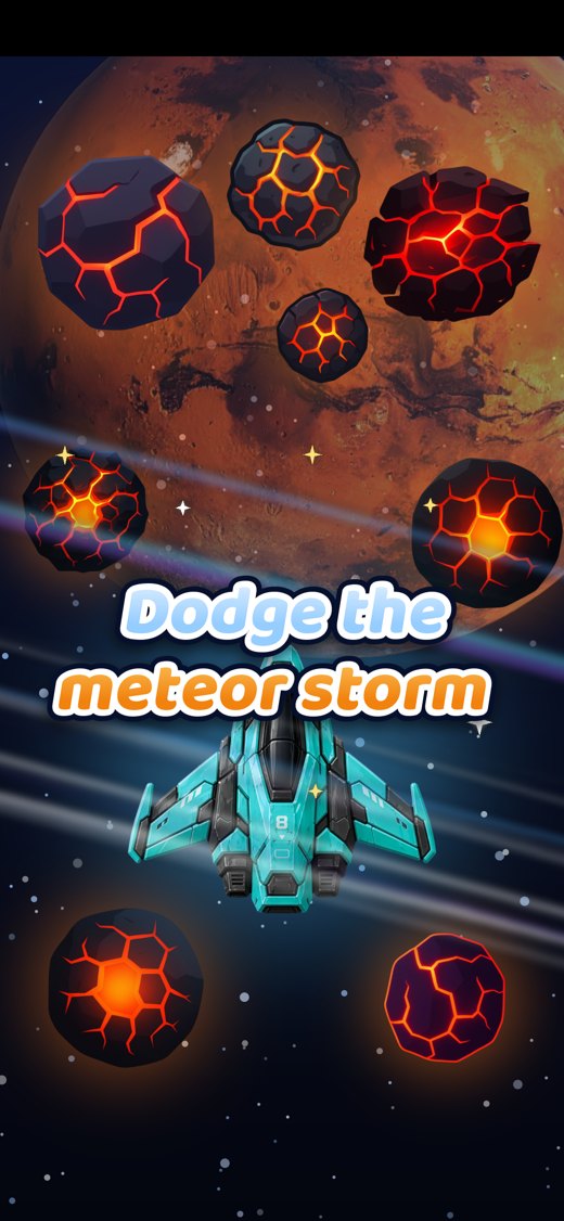 Dodge the meteor storm